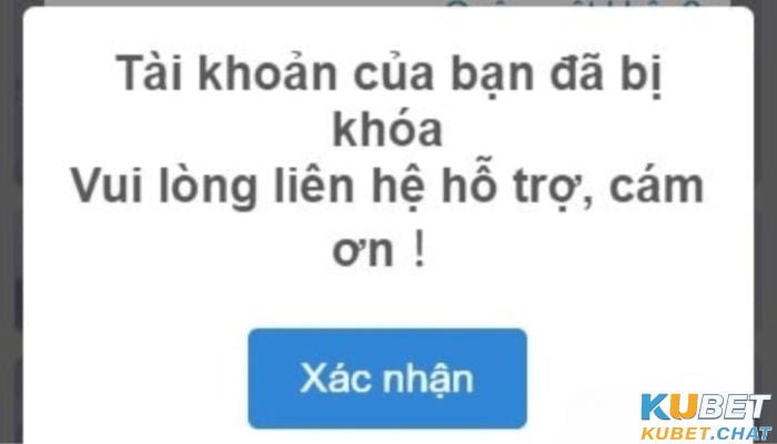 Cố tình vi phạm sẽ bị khóa tài khoản