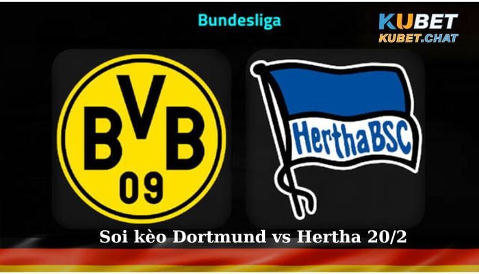 Soi kèo Dortmund vs Hertha 20/2