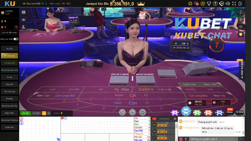 Live Casino siêu hấp dẫn cùng các dealer xinh đẹp